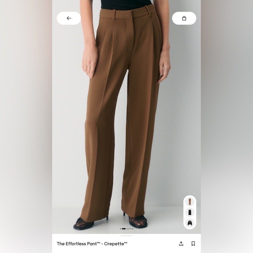 Brown aritzia effortless pants